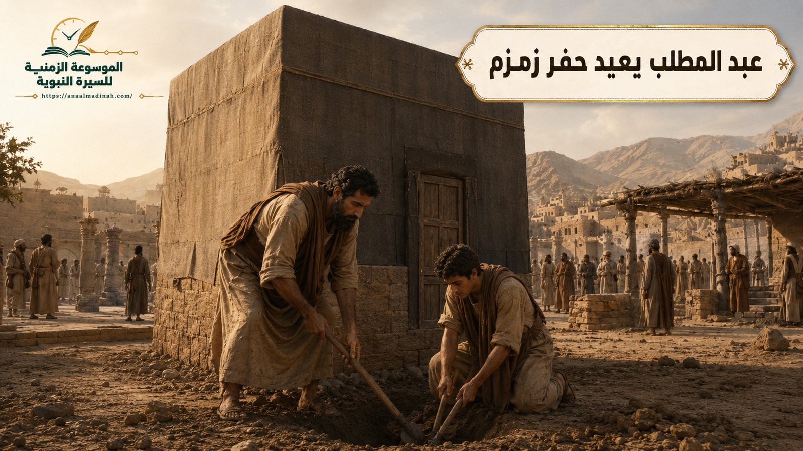 إعادة حفر بئر زمزم على يد عبد المطلب بن هاشم.