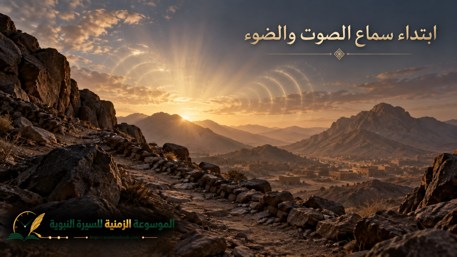 بداية سماعه صلى الله عليه وسلم للأصوات والضوء قبل البعثة
