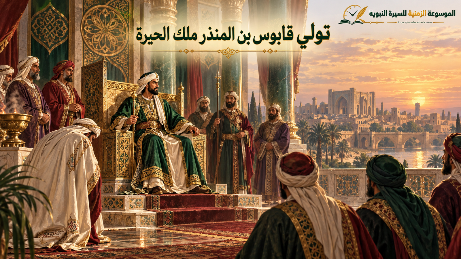 تولي قابوس بن المنذر حكم الحيرة