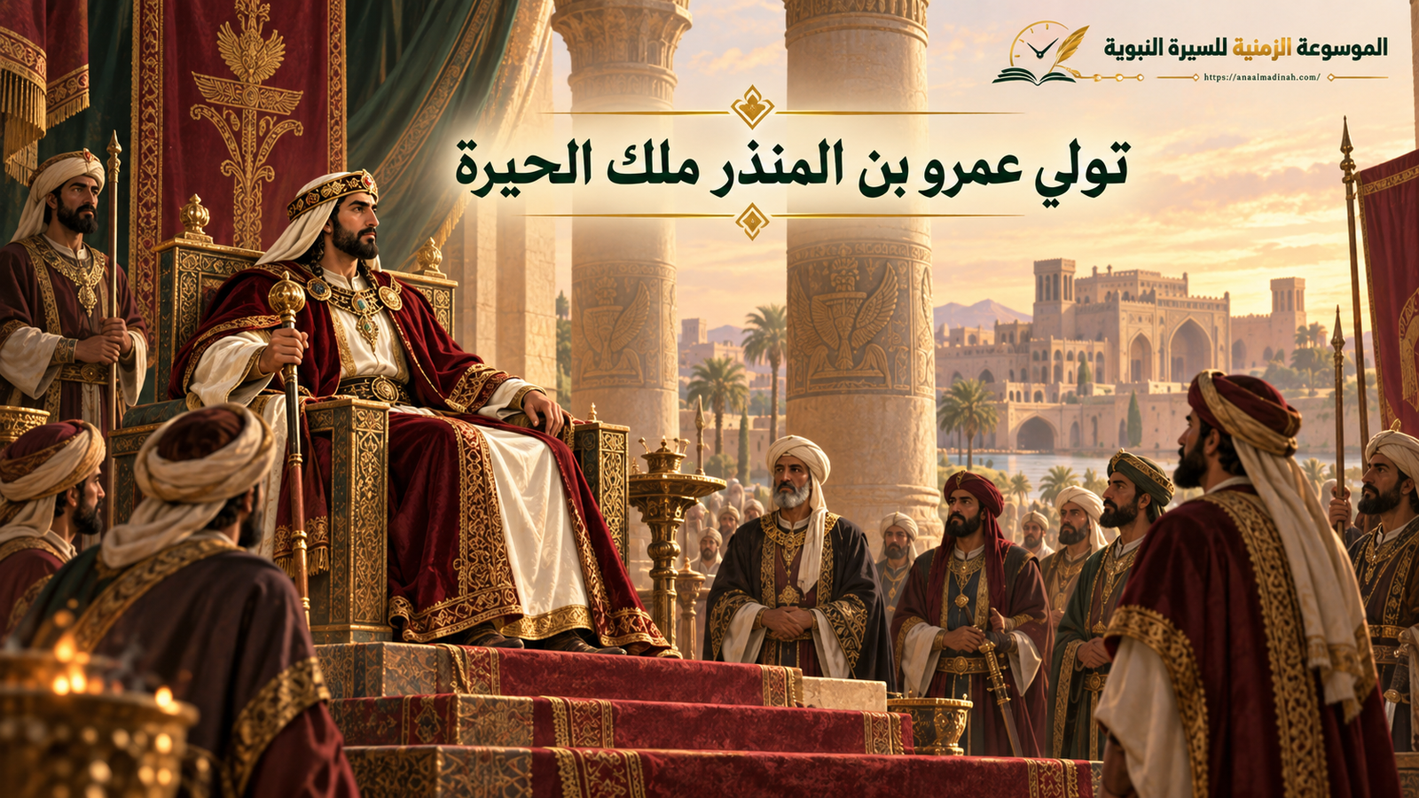 تولي عمرو بن المنذر ملك الحيرة