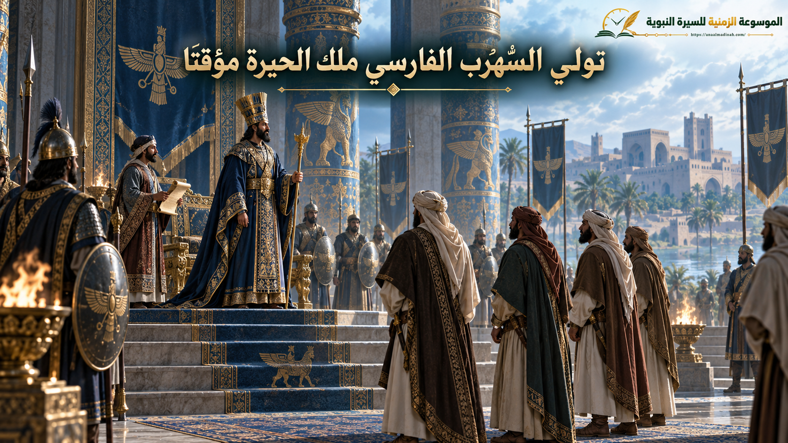 تولي السهرب ملك الحيرة مؤقتا